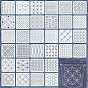 PET Embroidery Template, with Ball Chain