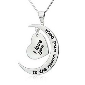 I Love You to the Moon and Back Necklace - Express Your Endless Love