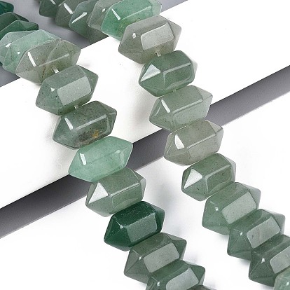 Естественный зеленый авантюрин бисер нитей, пуля, граненые