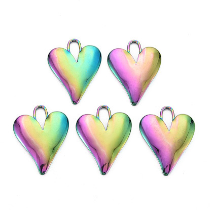 201 Stainless Steel Pendants, Heart