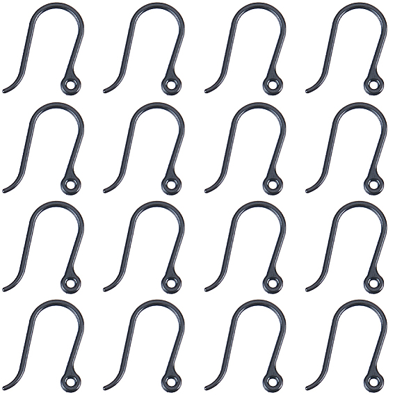 200шт. пластиковые крючки для сережек, провод уха, с горизонтальной петлей