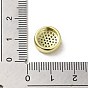 Brass Micro Pave Cubic Zirconia Charms, Real 18K Gold Plated, Eye