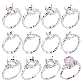 12 шт. 4 стиль латунные регулируемые кольца, 4 настройки зубчатого кольца