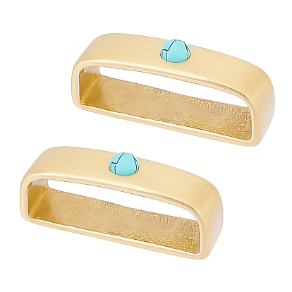 Латунные держатели петель, пряжка мужского ремня, со смолевыми бусинами, прямоугольные