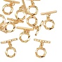 SHEGRACE Brass OT Toggle Claps, Faceted Hexagon, Cadmium Free & Lead Free & Nickel Free, Long-Lasting Plated