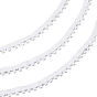Polyester Lace Trim, with Plastic Ball, for Garment Accessories
