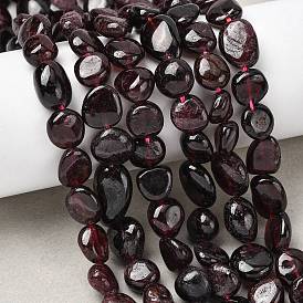 Гранат природный бисер нитей, самородки, упавший камень