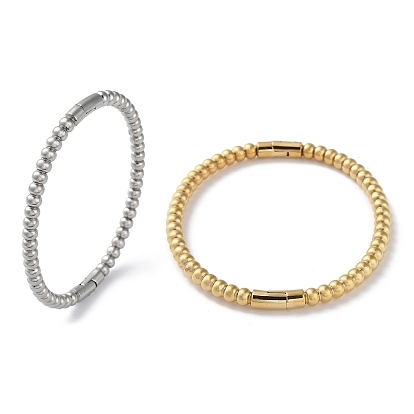 Латунные круглые шарнирные браслеты с бисером и стойкой, без свинца и без кадмия