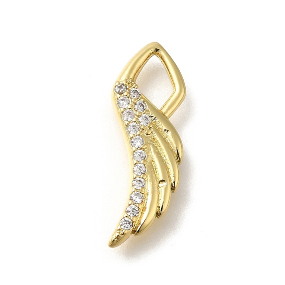 Покрытие стойки латунь с подвесками из фианита, долговечный, без свинца и без кадмия, крылатые прелести