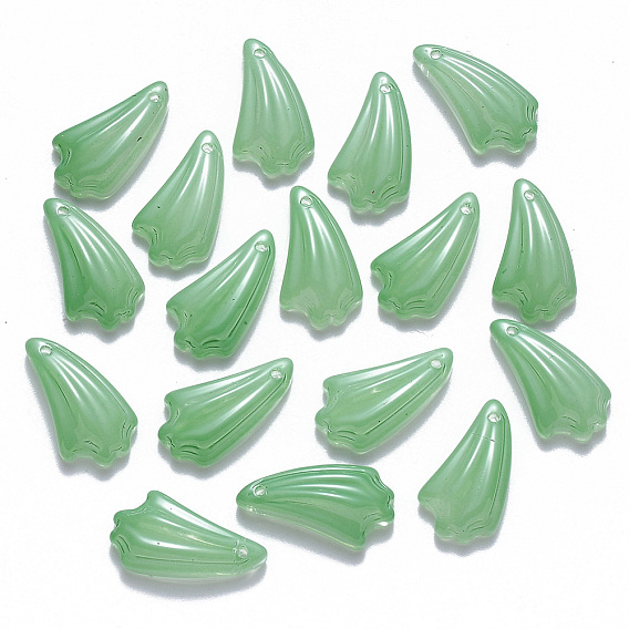 Имитация нефрита стеклянные подвески, лист
