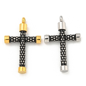 Ионное покрытие (ip) 304 подвески из нержавеющей стали, с эмалью, крест очарование