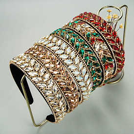 Fashion Glass Rhinestone Claw Chain Hairband for Women, Trendy Headwear Jewelry