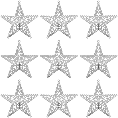 10шт. железные подвески, звезда