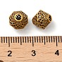 925 Sterling Silver Beads, Hollow Bicone, with S925 Stamp