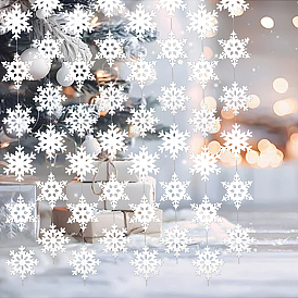 6шт. бумажные снежинки подвесные баннеры, рождественские украшения