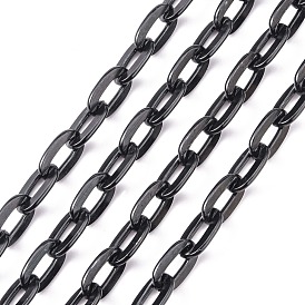 Алюминиевых кабелей цепи, несварные, Плоско-овальные, чёрные