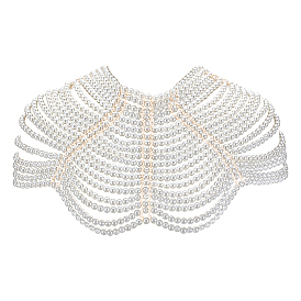 Цепочка на плечо ручной работы из искусственного жемчуга из смолы