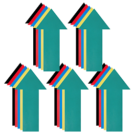 40шт. 5цветные самоклеящиеся ПВХ-стрелки с указателями направления