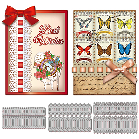 Углеродистая сталь разрезает трафареты, Шаблон для изготовления бумажных карточек с декоративным тиснением для скрапбукинга своими руками, художественный промысел