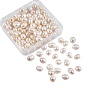100Pcs Grade B Natural Cultured Freshwater Pearl Beads, Nice for Mother's Day Earring Making, Rice, Natural Color, White