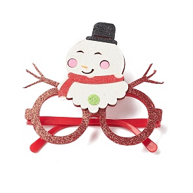Monturas de gafas con purpurina de plástico y tela no tejida de Navidad/Halloween, para accesorios de decoración de disfraces de fiesta