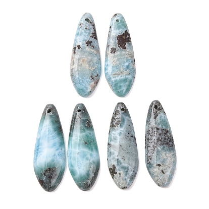 Натуральный Larimar подвески, слезинки