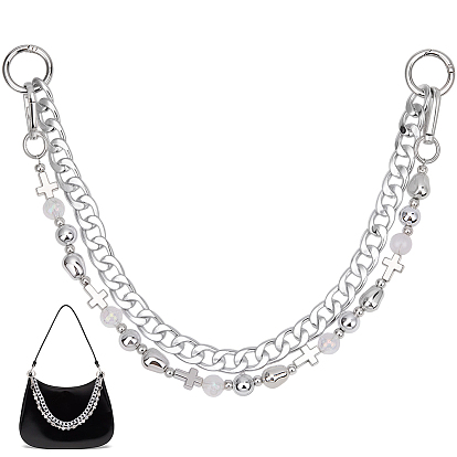 2шт. 2 виды алюминиевых, пластиковых и акриловых цепей для бордюров, удлинительные цепи для сумок