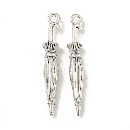 Тибетский стиль сплава цинка подвески, зонтик, без свинца и без кадмия, 35x6 мм, отверстие : 2.5 мм, Около 333 шт / 500 г