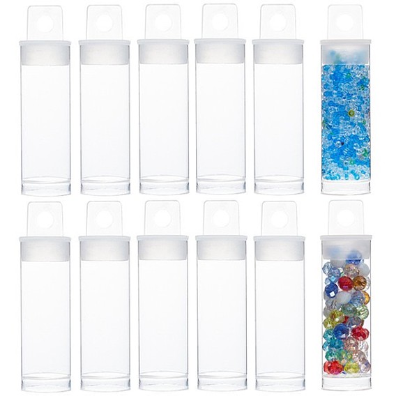 Plastic Bead Containers, Bottle, Column
