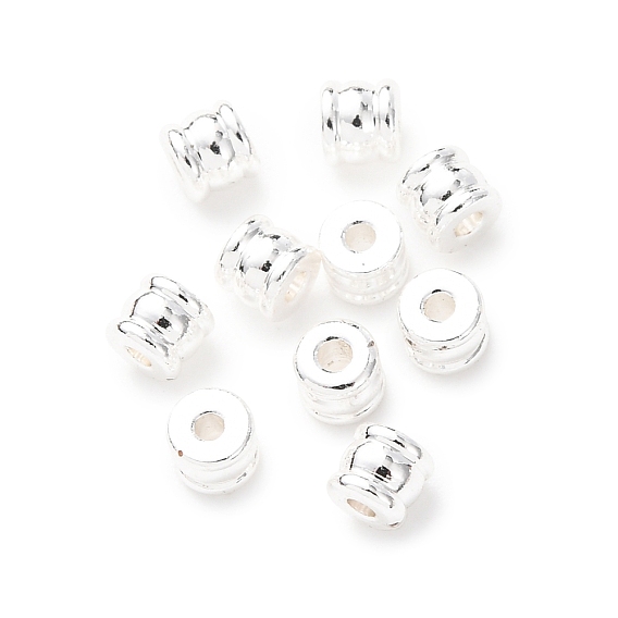 Латунные бусины, текстурированная колонка, без кадмия и без свинца, стойки покрытие, долговечный