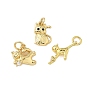 Латунные микро проложить кубического циркония подвески, подвески в форме кошки, стойки покрытие, долговечный, без кадмия и без свинца, с целью перехода в кольце