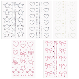 1 Пакет акриловых страз, наклейки, бумажные листы для рукоделия, разнообразные