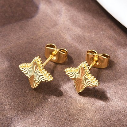 Латунь серьги, стойки покрытие, долговечный, без кадмия и без свинца, реальный 18 k позолоченный