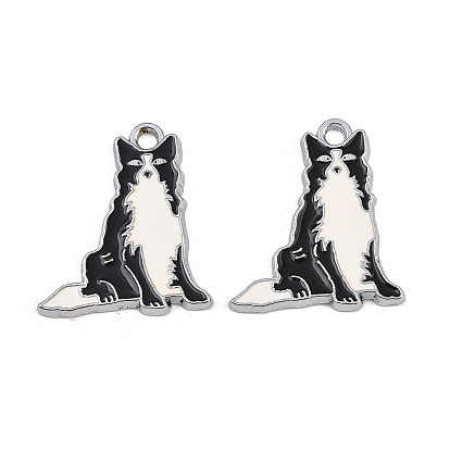 Подвески из эмали и сплава, собачий шарм