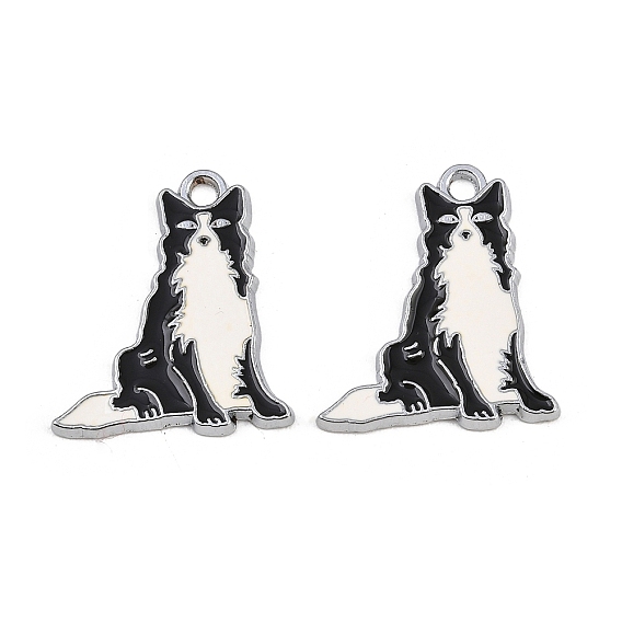 Подвески из эмали и сплава, собачий шарм