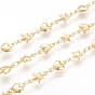Brass Link Chain, Long-Lasting Plated, Soldered, with Spool, Star and Heart