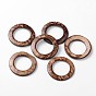 Coco Nut Beads, Brown, Donut, 38mm