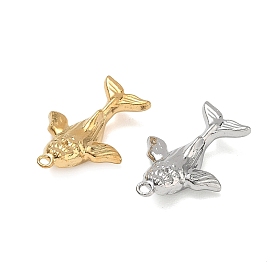 Pendentifs en acier inoxydable, charmes de baleine