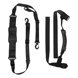 SUPERFINDING 2Pcs 2 Style Nylon Skateboard Shoulder Straps, with Plastic Clasps