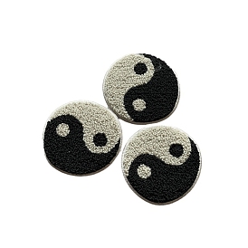 Computerized Embroidery Cloth Iron on/Sew on Patches, Costume Accessories, Appliques. Yin-yang