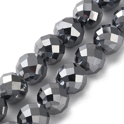 Терагерц каменные бусы пряди, граненые, круглые