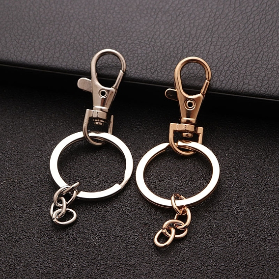 Железный брелок застежка, с поворотными застежками