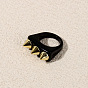 Модное акриловое кольцо с заклепками в стиле панк, просто, европейская и американская личность.