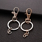 Железный брелок застежка, с поворотными застежками