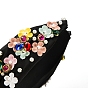 Flower Glass Rhinestone & Pearl Hair Bands, Wide Twist Knot Cloth Hair Accessories for Women Girls