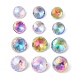 Стеклянные стразы кабошоны, плоская задняя и задняя, граненые, алмаз