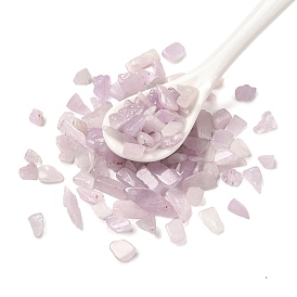 Natural Kunzite Chip Beads, No Hole/Undrilled