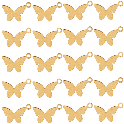 30шт. подвески из нержавеющей стали, очарование бабочки