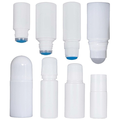 12 наборы 4 стили губка головка аппликатор флакон, HDPE (полиэтилен высокой плотности) жидкая бутылка для линиментов, многоразовый косметический дорожный контейнер для ухода за кожей