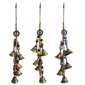 Campanas de hierro, campanas de viento de ratán, para la decoración casera